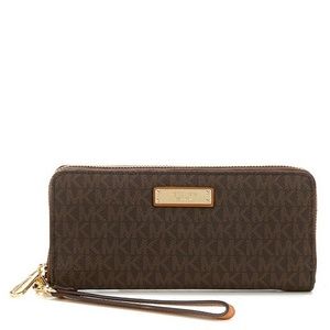 Jet Set Signature Continental Travel Canvas Wallet